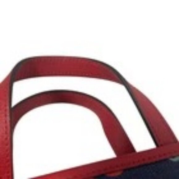 Auth GUCCI Children's Jetson Tote Bag 605614 Navy Red Multi PVC Leather - - Picture 7 of 8